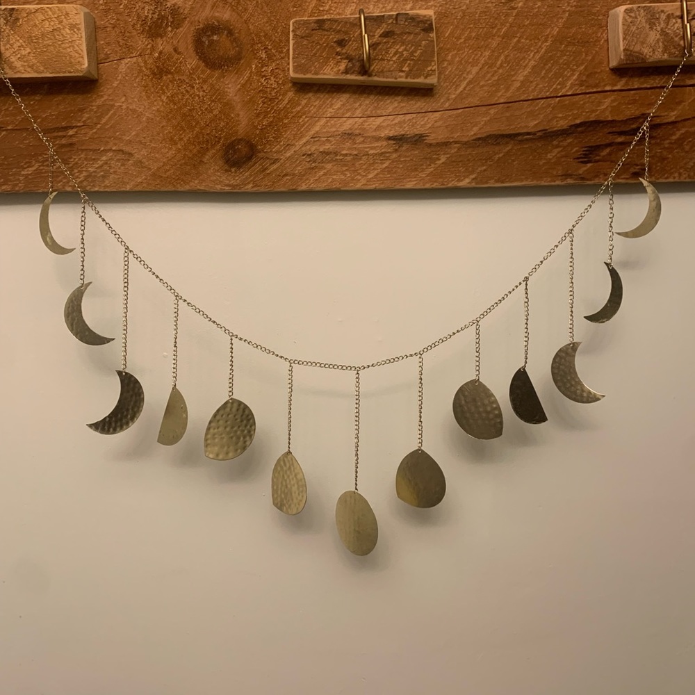 Moon phase wall hanging